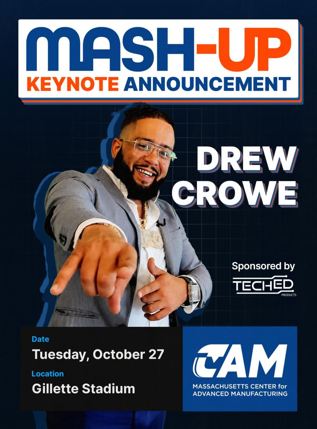 Keynote announcement of Drew Crowe